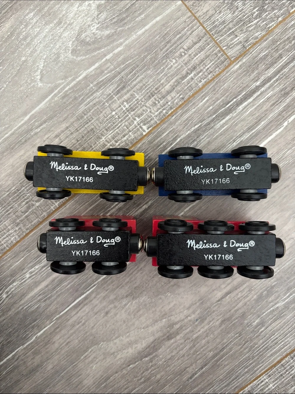 Wooden Red Melissa & Doug Train Set